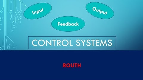 Control System Dynamics Part 9 {Routh-Hurwitz criterion Stability Analysis I}