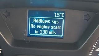 FORD ADBLUE SYS NO START TOURNEO CUSTOM ADBLUE - FORD ENGINE MALFUNCTION - EXHAUST FILTER YouTube