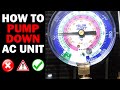 How to do a Pump Down on an Air Conditioner ( HVAC )