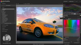 4K - Darktable - Car Photo Edit - II - (Taxi) screenshot 5