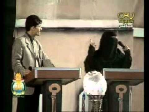 مساجلة شعرية بين امراة رجل في اليمن روووووعة