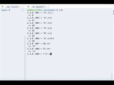 Lesson 26: Ascii codes, ORD and CHR