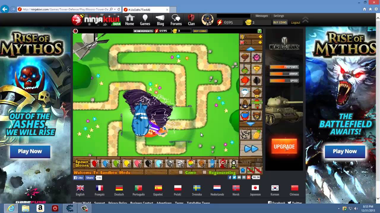 Bloons tower defense 5 Permanent rapid fire hack YouTube