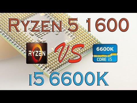 RYZEN 5 1600 Vs I5 6600K - BENCHMARKS / GAMING TESTS REVIEW AND COMPARISON / Ryzen Vs Skylake