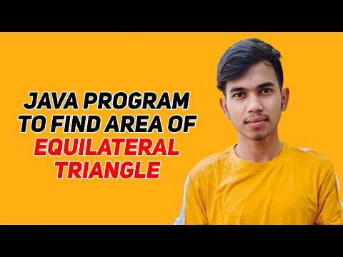 Java Program To Find Area Of Equilateral Triangle