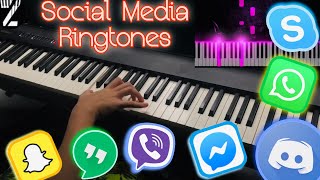 SOCIAL MEDIA RINGTONES ON PIANO