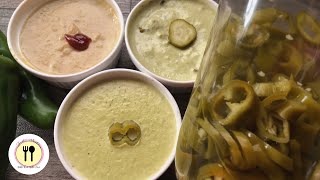 Make Jalapeno cheesy Dip/#jalapeno pickle/jalapeño sauce/هلابينو صوص/مخلل هلابينو/#الهالبينو|ASMR