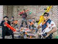 Nerf Guns War : Couple S.W.A.T Of SEAL TEAM Fight Leader One Eye Of Dangerous Team Criminals