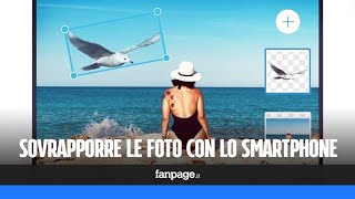 Sovrapporre le foto in iPhone e Android screenshot 2