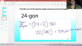8th 5.4 Polygons and Angles