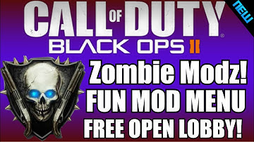 BLACK OPS 2 MODDED ZOMBIES LOBBY #7- FUN ZOMBIES MOD MENU PLUS FREE OPEN LOBBY (ADD ME RIGHT NOW!!)