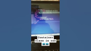 container class in css 💻💻