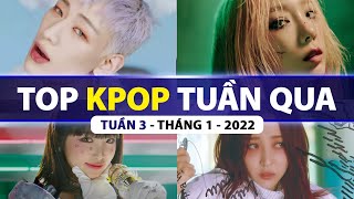 Top Kpop Nhiều Lượt Xem Nhất Tuần Qua | Tuần 3 - Tháng 1 (2022)