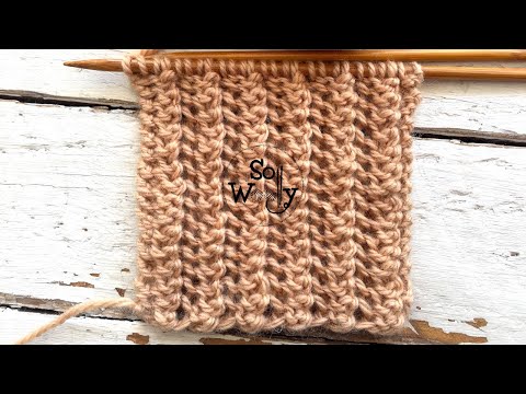 Learn to knit the One-row repeat stitch: Reversible, great for scarves! - So Woolly