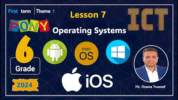 ICT grade6 First term Theme1 Lesson7 Operating Systems