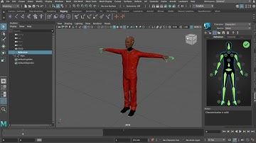 Characterise a Mixamo Character in Maya 2022