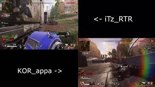 1v1 split screen action in apex legends