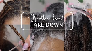 TAKING OUT MY 2 MONTH OLD BRAIDS , THE BEST WAY TO REMOVE BRAIDS AND BUILD UP WITH NO BREAKAGE