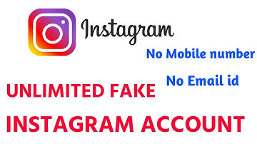 Instagram fake account kaise banaye|How to create instagram account without email id and mo number