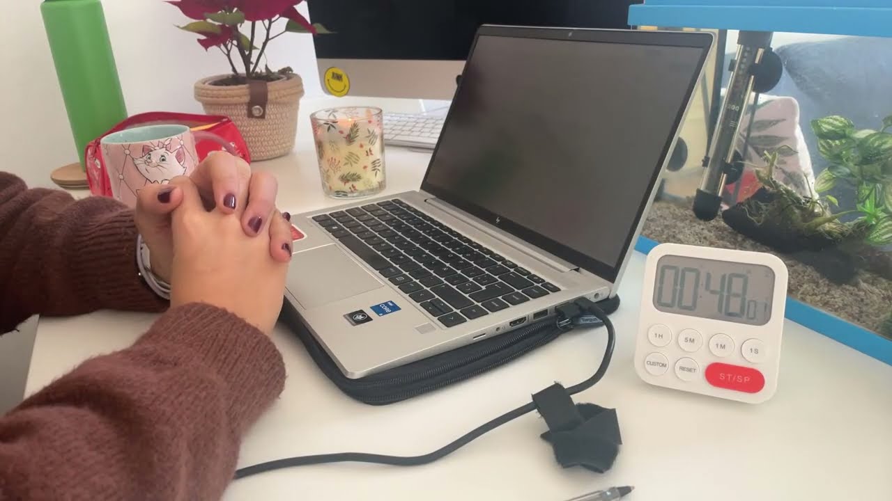 Study with me 1 hour live 🔴 I Background noise 🏘️