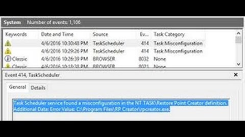 TASK SCHEDULER ERRORS -414