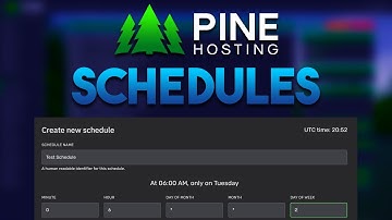 Schedules | Pine Hosting Panel