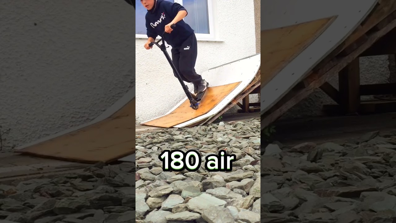 Easy stunt scooter tricks on quarter pipe