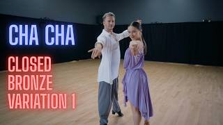 Cha Cha Basic Syllabus Closed Bronze Variation 1 by Andrii Voloshko and Kateryna Kyrylenko