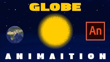 Learn Adobe Animate Tutorial 25 - Animate Globe Revolving around the Sun | Globe/Earth Rotation