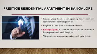 Prestige Elysian | New Premium Apartment | Prelaunch Offers | South Bangalore