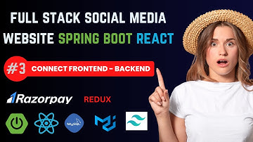 Full Stack Social Media App using Spring Boot And React | Connect Frontend To Backend