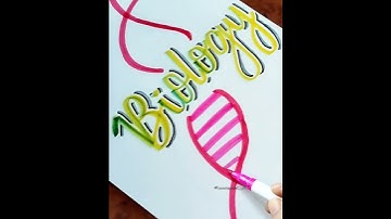 Biology front page design for school project 🧬#frontpages #shorts #youtubeshorts #yt