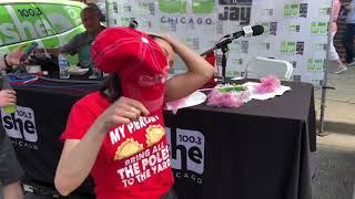 Jenny Milkowski at Pierogi Fest as Queen (7-27-18)