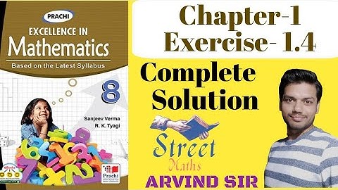 Prachi maths book class 8th chapter 1 exercise 1.4 complete solution language questions fully solved