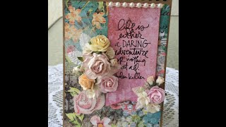 Altered Notebook ~ Wild Orchid Crafts process video!