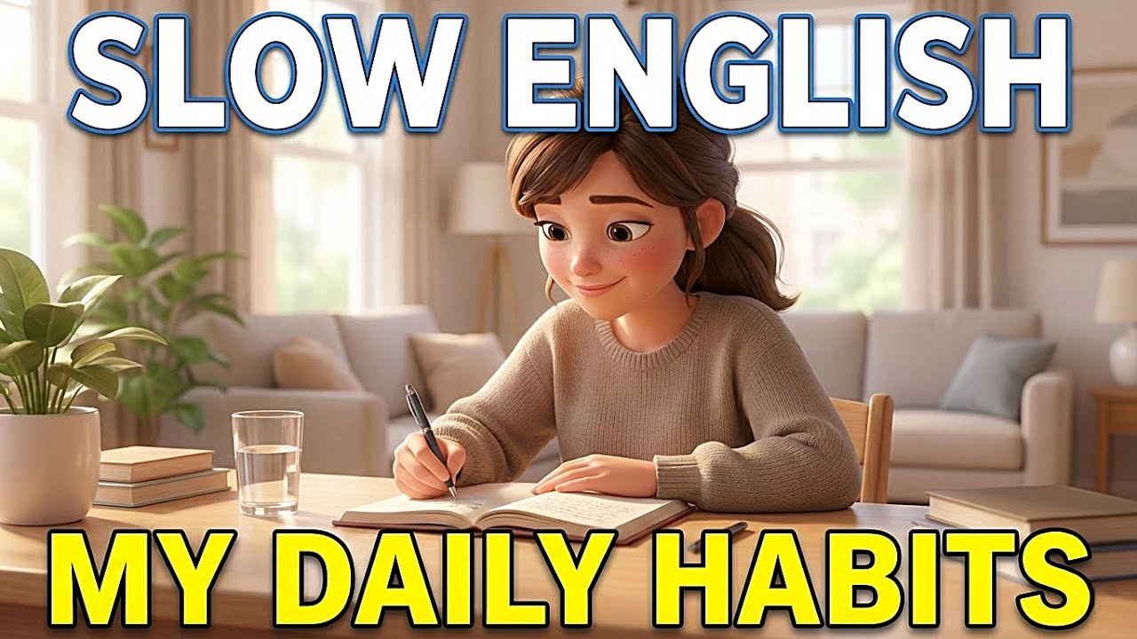 My Daily Habits in Simple English | Easy Podcast for Easy English Conversation | British Accent