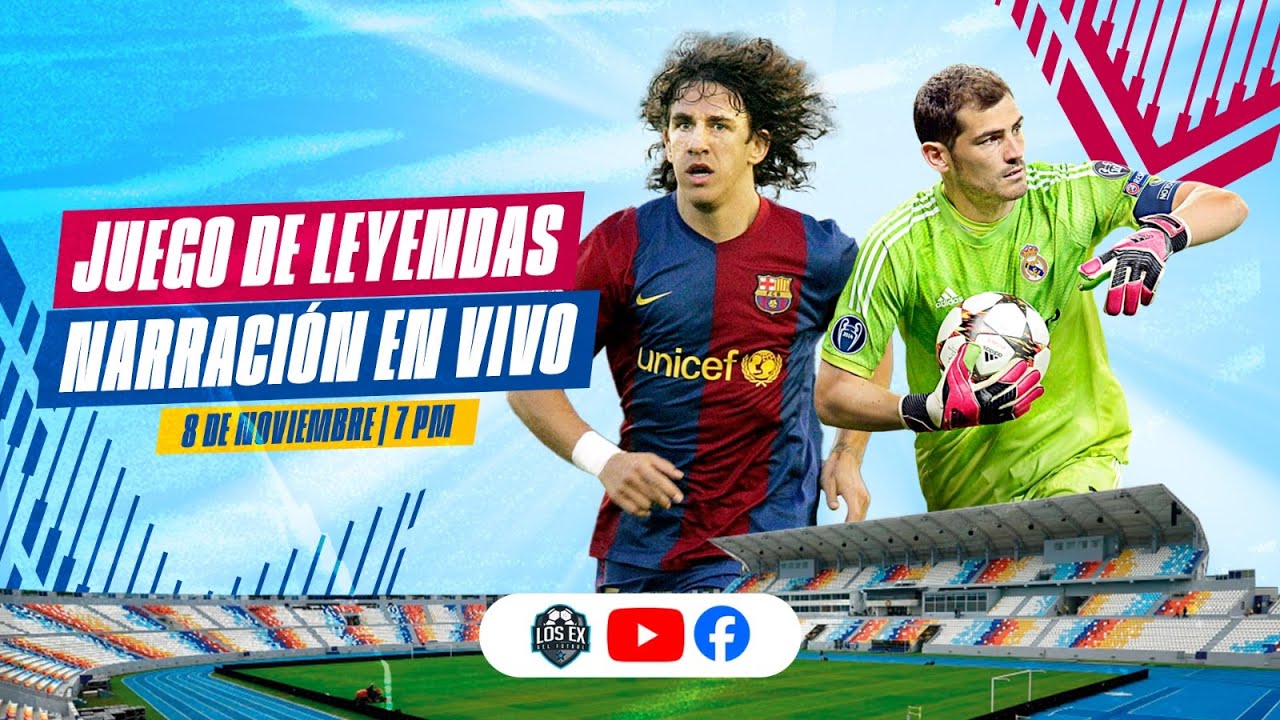 ¡CLÁSICO DE LEYENDAS! F.C. Barcelona vs Real Madrid - NARRACIÓN EN VIVO