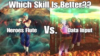 Xenoverse 2 Skill Test! Data Input Vs. Heroes Flute! Which Defensive Skill Is Better?
