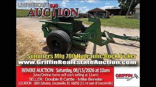 Summers Mfg 700 Rock Picker (Lot #60 - 08/15/2026 Double B Cattle Auction)