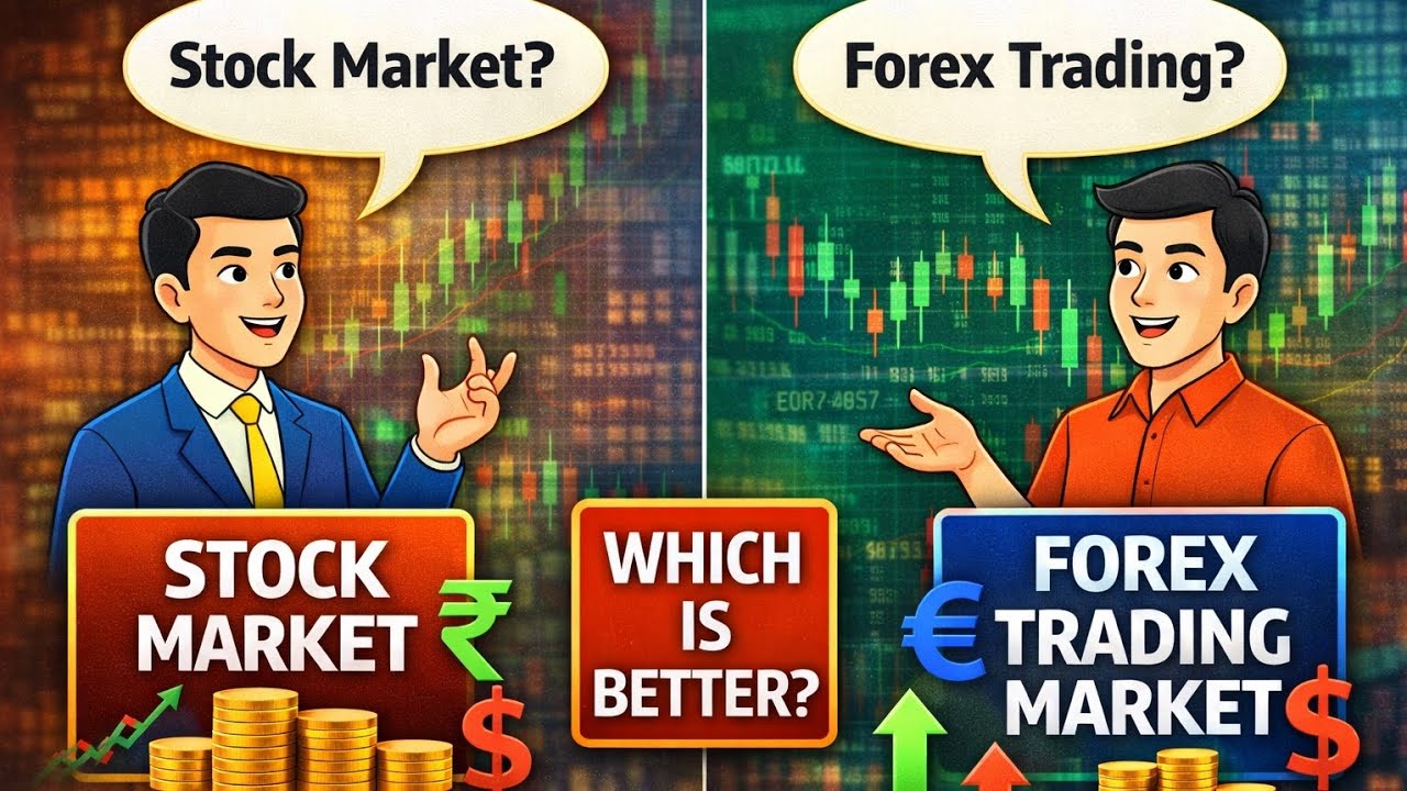 Forex Market or stock market difference 🤔...detail explain small concept to understand....✨️