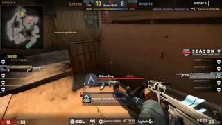 v1c7oR ACE with 1vs2 clutch vs Outlaws