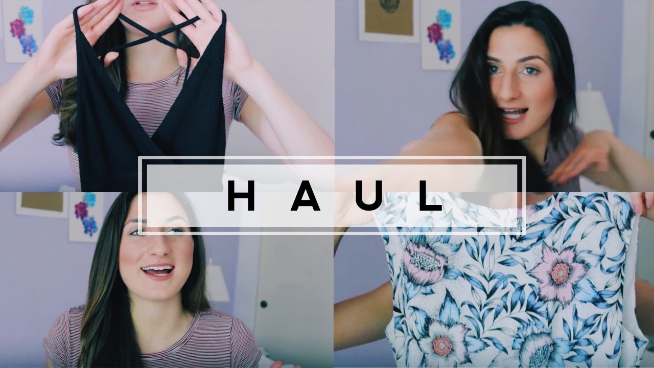 Brandy Melville, H&M, Forever 21 & Nordstrom Haul // Haley Ivers YouTube