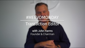 Meevo Monday- Transaction Editor