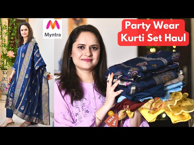 Myntra Kurta Set Haul With Dupatta | Myntra Kurta Set Review 2020 | Libas  Nayo Aks brand Review | - YouTube