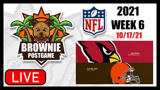 Cleveland Browns vs Arizona Cardinals 2021 NFL Week 6 Live Postgame Reaction Show