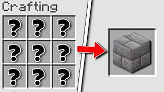 Celebrity Minecraft: How to Craft Stone Bricks (10 Second Crafts) Wealth