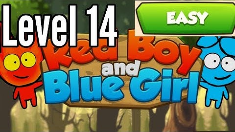 Red Boy And Blue Girl Level 14 Easy Mode In Forest Temple Maze Android Walkthrough