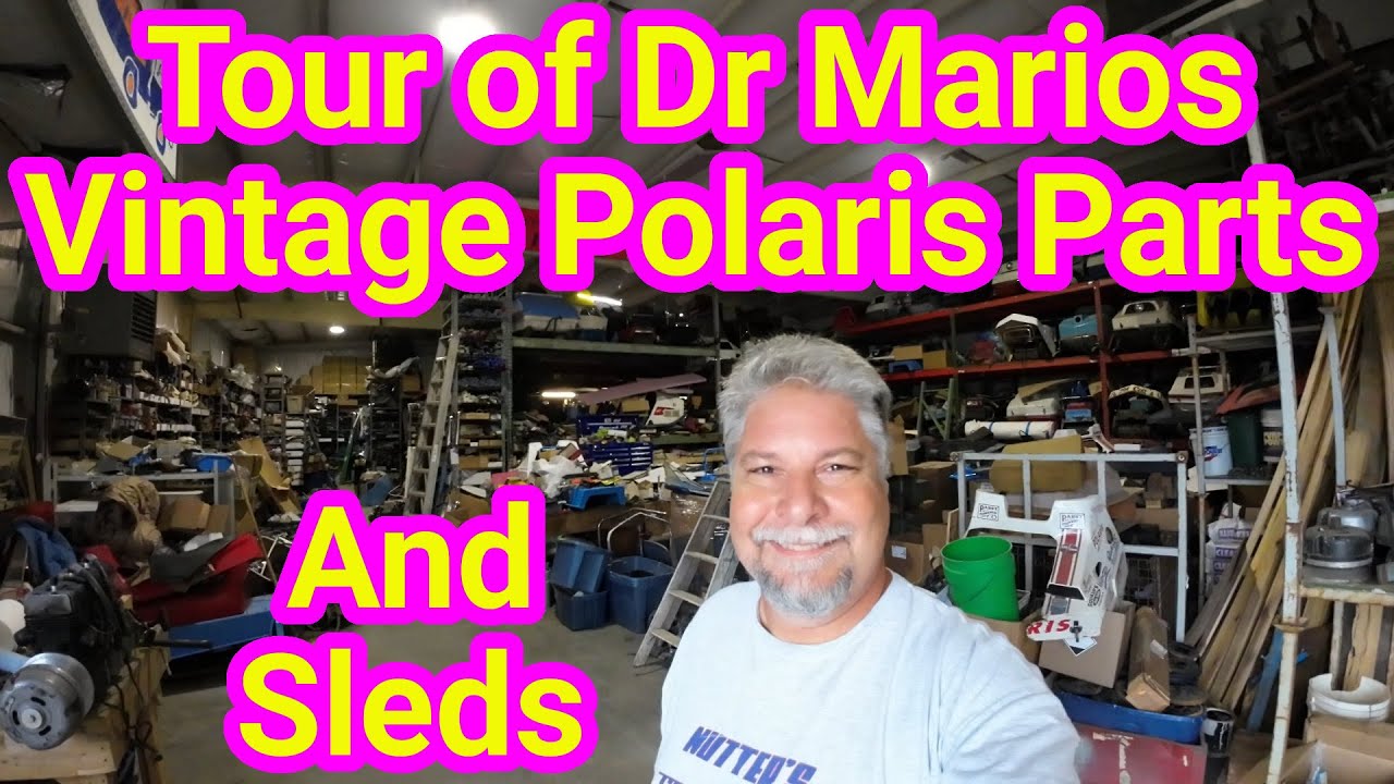 Dr Marios Vintage Polaris Snowmobile Parts Warehouse Tour and Sled Display. YouTube