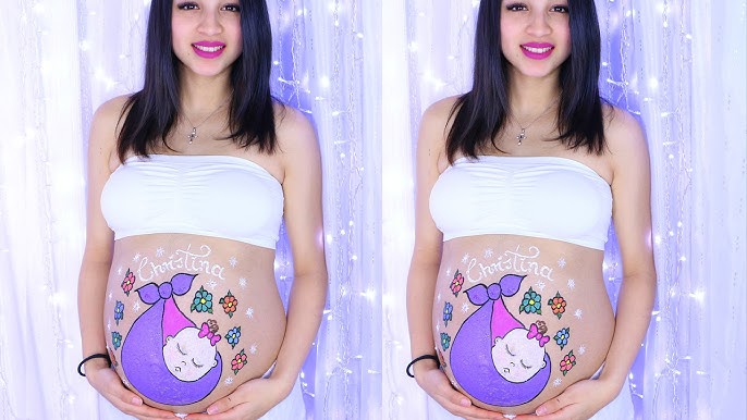 Detalle 41+ imagen dibujos en pancitas de embarazadas