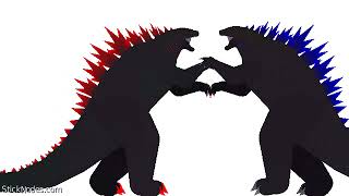 Godzilla Junior vs Demonzilla #Godzilla Junior Animation 2023